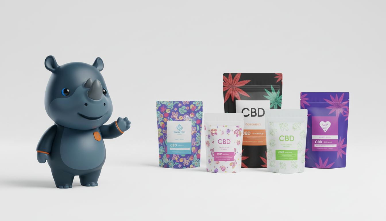 Packaging CBD premium mylar personnalisé direct usine Chine